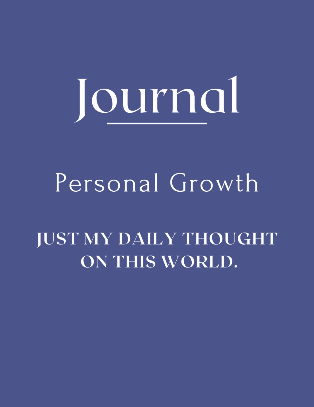 My Growth Journal